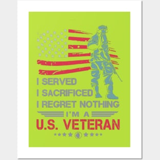 veterans day with american Posters and Art
